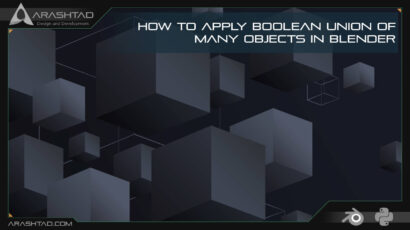 How to Apply Boolean Union of Many Objects in Blender