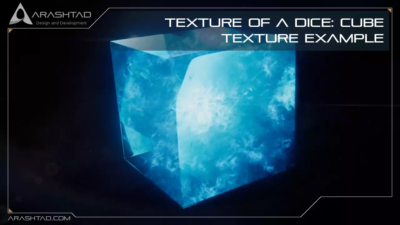 Texture of A Dice: Cube Texture example